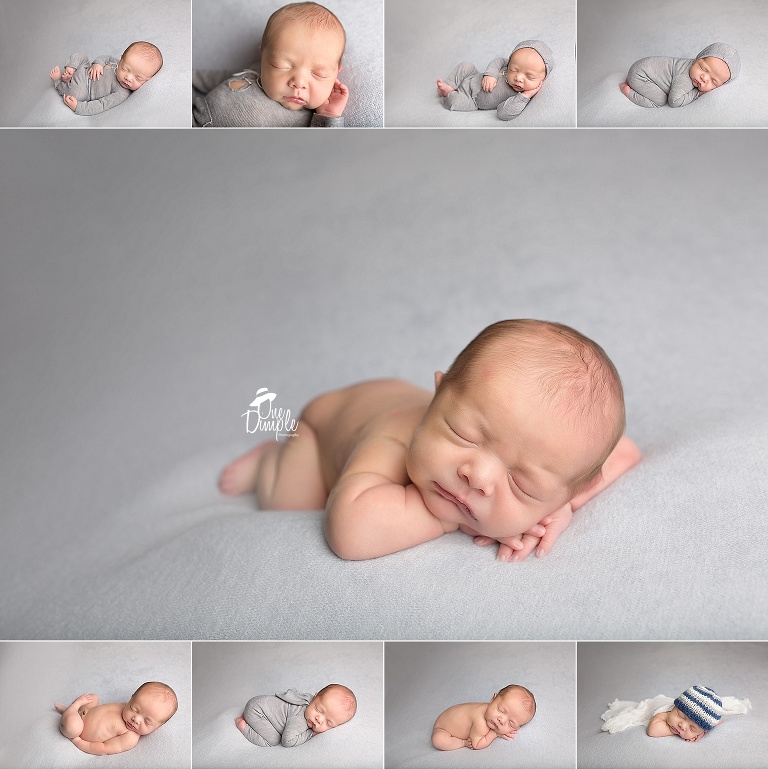Newborn Baby Boy In Several Newborn Poses