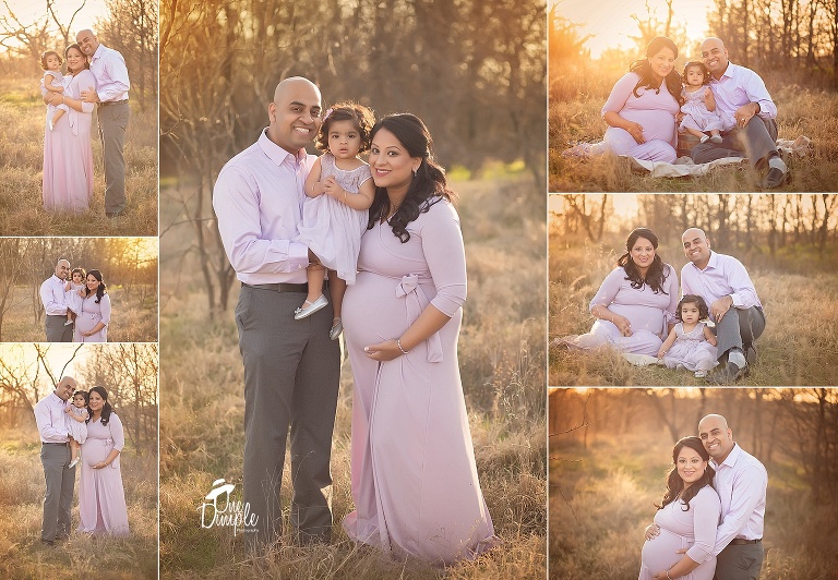 Southlake Maternity Session with backlighting